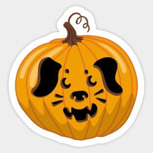 Dog-O-Lantern Sticker